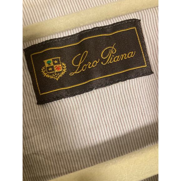 Loro Piana Storm System Brown Mid-length Jacket Luxury Wool/ Linen/ Silk ~ Sz 42 - Picture 5 of 12